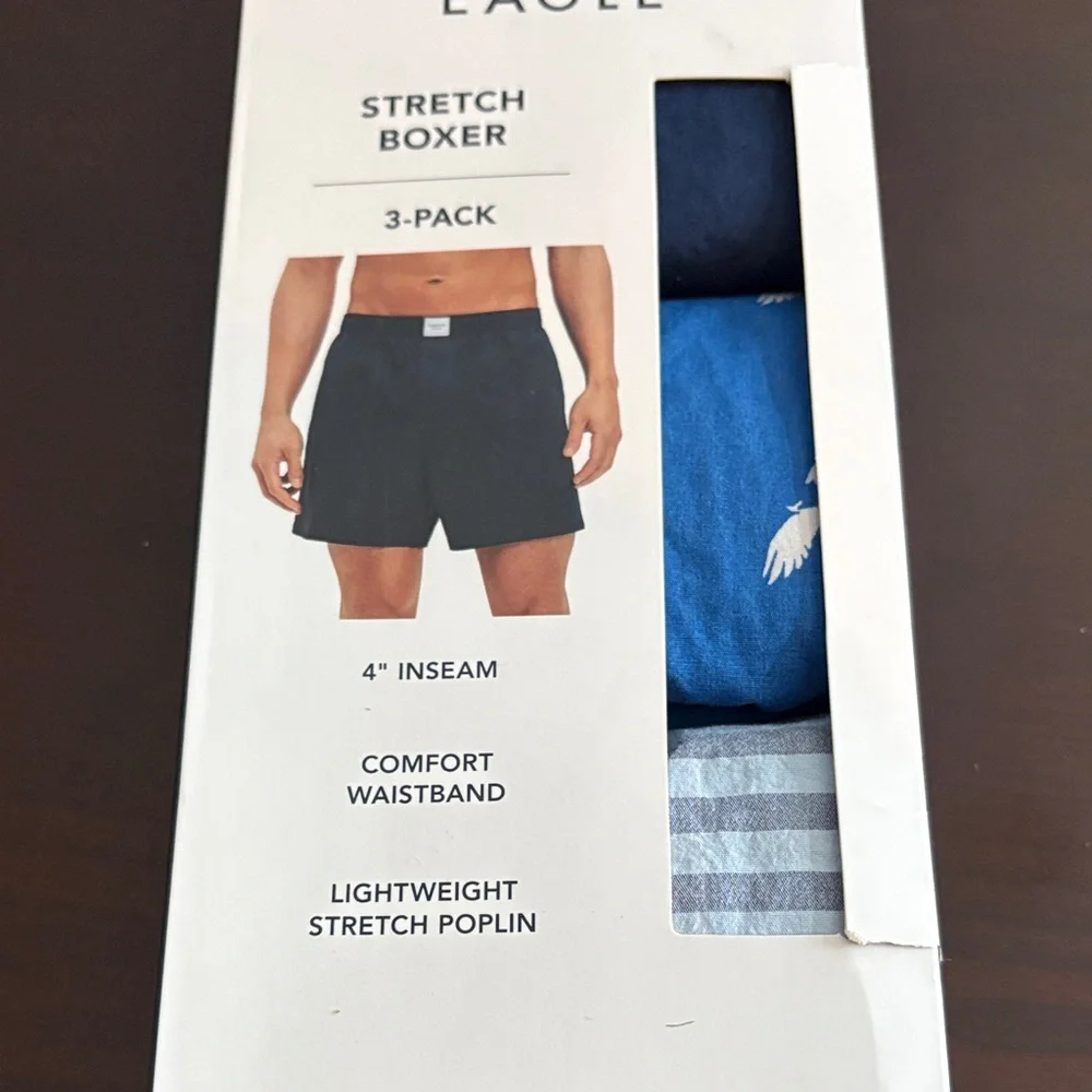 American Eagle Outfitters Men's 4” Boxers Lightweight Stretch‎ Poplin NWT Small